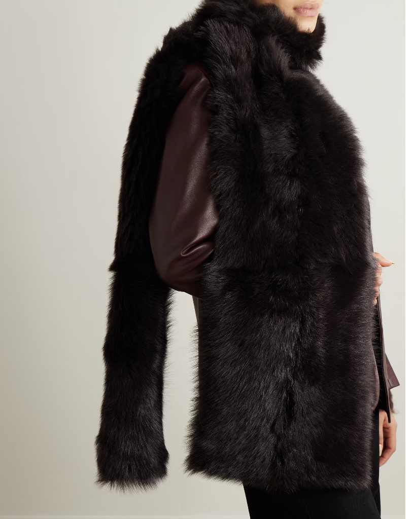 Nour Hammour Evita Shearling Scarf