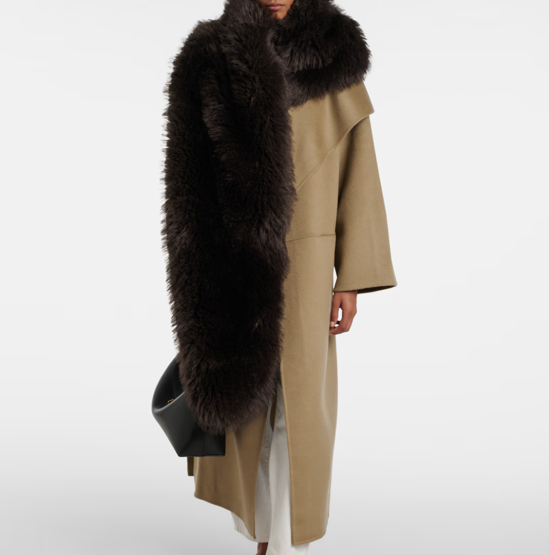 Brown Faux Fur Scarf